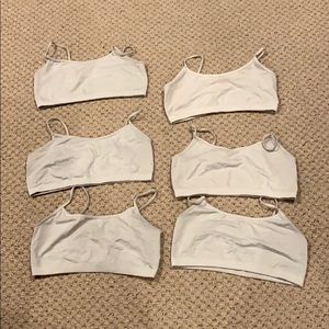 Girls Sports Bras Lot of 6